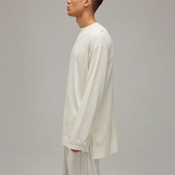 Y-3 U LS Tee Prem Off-White Unisex Crewneck Pullover Sweatshirt IX0400 圖 5