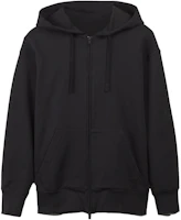 Y-3 Unisex Black Solid Color Zip-Up Sweatshirt H44785 Y-3 Unisex Black Solid Color Zip-Up Sweatshirt H44785