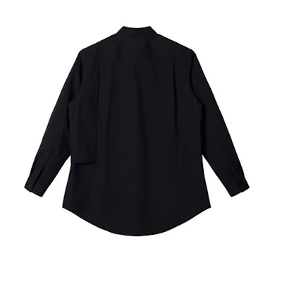 Y-3 Unisex Casual Solid Black Long Sleeve Pocket Shirt H63044