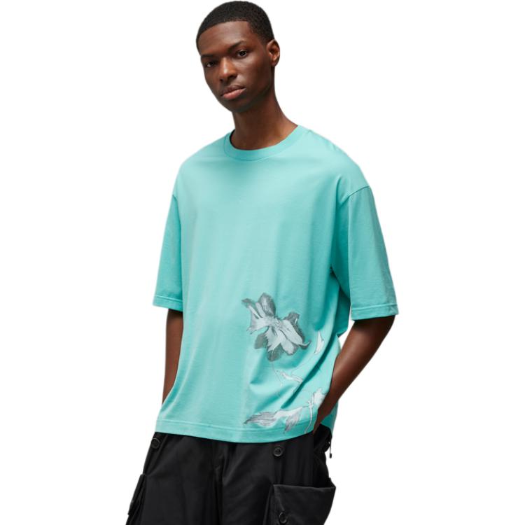 Details for Camiseta Unisex Azul Y-3 con Estampado Gráfico IV7743