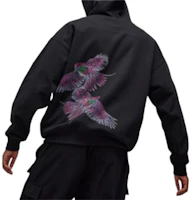 Purchase Y-3 男女通用圖案印花連帽衫 黑色長袖 IX0403