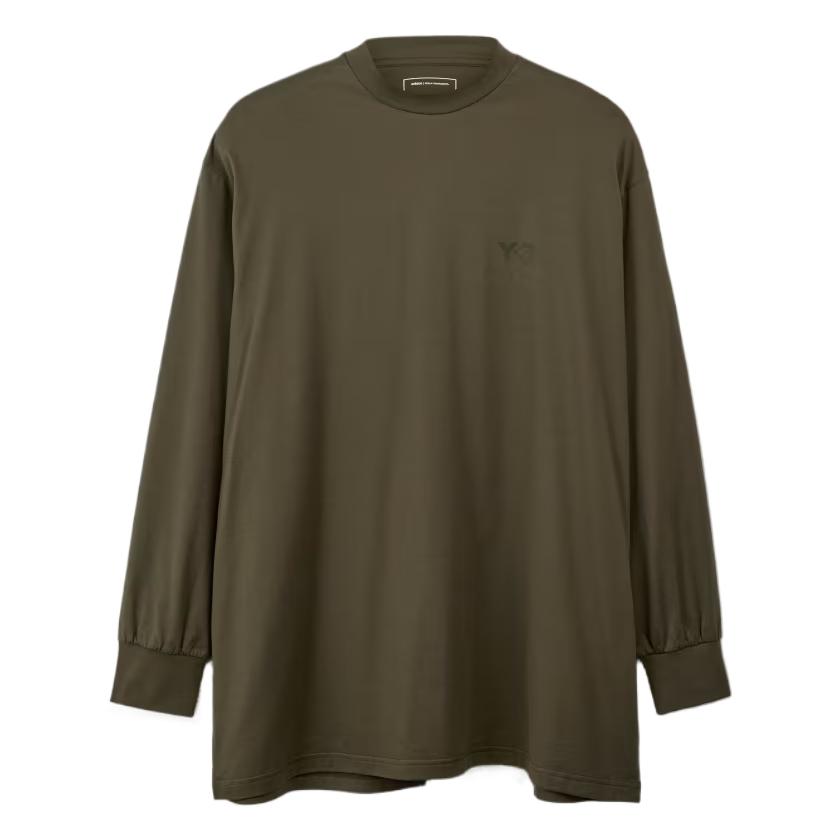 Order Y-3 男女同款绿色长袖圆领卫衣 - 透气舒适 JD9820