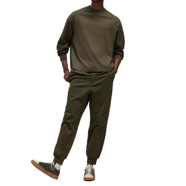 Purchase Y-3 男女同款绿色长袖圆领卫衣 - 透气舒适 JD9820