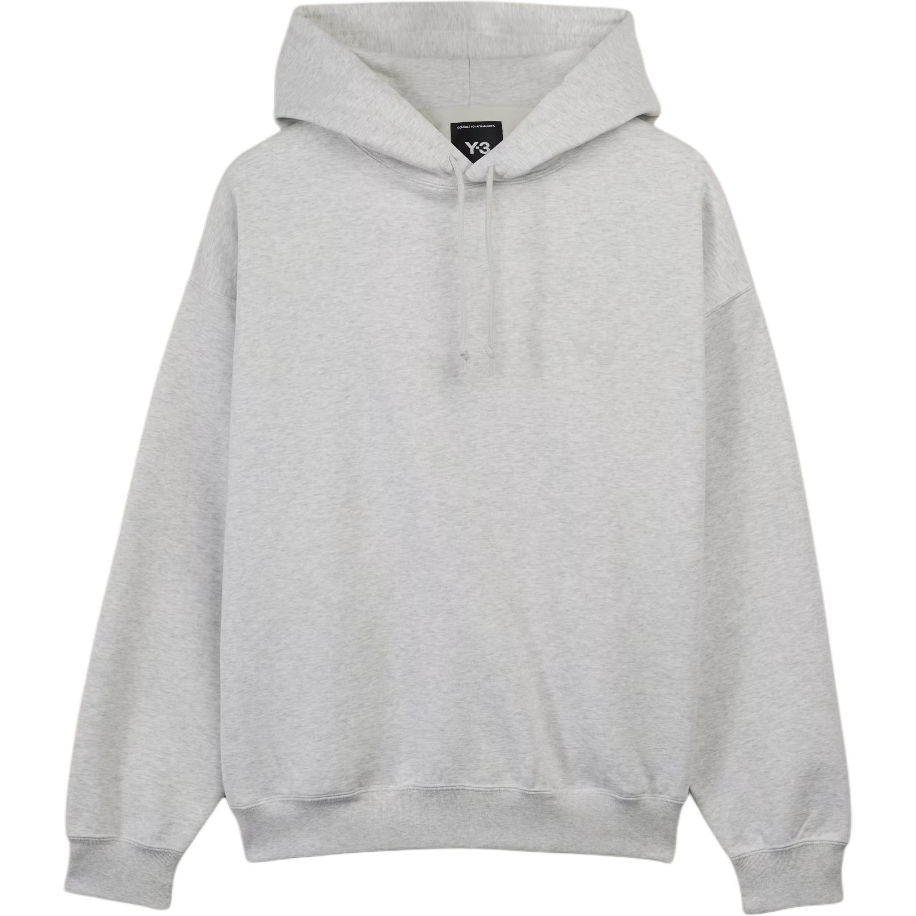 Order Y-3 Unisex Grey Pullover Hoodie Long Sleeve Sweater. JD9817