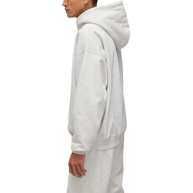 Purchase Y-3 Unisex Grey Pullover Hoodie Long Sleeve Sweater. JD9817