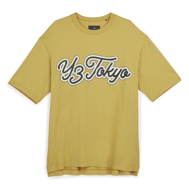 Order Y-3 Unisex Kaos Longgar Logo Cetak Crew Neck. IQ2141