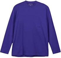 Y-3 Unisex Long Sleeve Crewneck Tee Blue Purple JD9834 Y-3 Unisex Long Sleeve Crewneck Tee Blue Purple JD9834