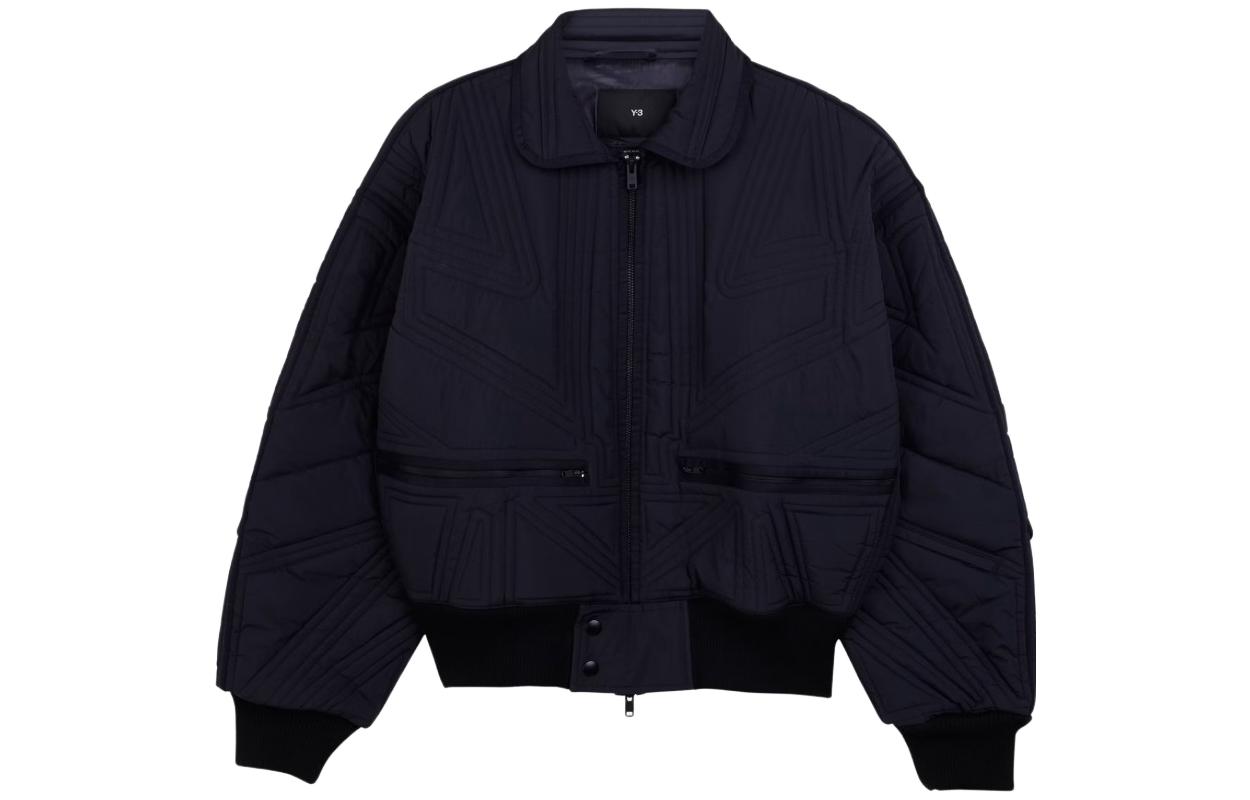 Y-3 Unisex Loose Fit Black Jacket with Turn-Down Collar IP-7929