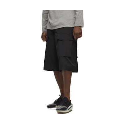 Y-3 Unisex Loose Fit Black Solid Color Shorts H63075