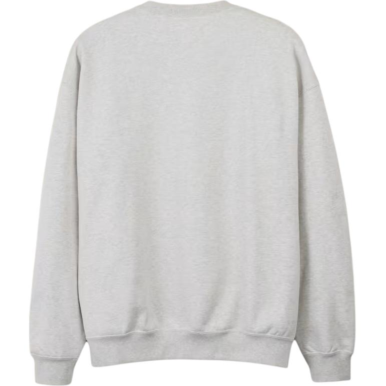 Lookbook Y-3 男女宽松款圆领套头衫浅灰色卫衣 JD9802