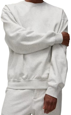 Y-3 男女宽松款圆领套头衫浅灰色卫衣 JD9802 Purchase Y-3 男女宽松款圆领套头衫浅灰色卫衣 JD9802