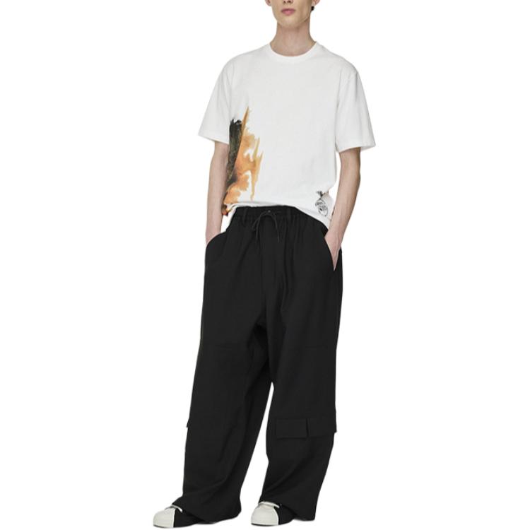 Details for Y-3 Unisex Loose Fit Crewneck T-Shirt Core White JX4744