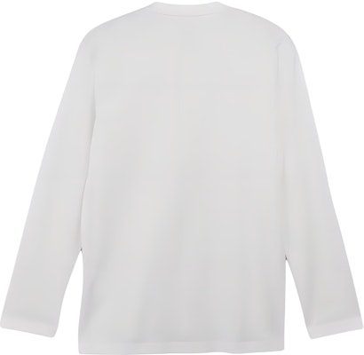 Y-3 Unisex Kaos Lengan Panjang Putih Loose Fit Crewneck. JD9832 Lookbook Y-3 Unisex Kaos Lengan Panjang Putih Loose Fit Crewneck. JD9832