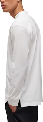 Y-3 Unisex Kaos Lengan Panjang Putih Loose Fit Crewneck. JD9832 Purchase Y-3 Unisex Kaos Lengan Panjang Putih Loose Fit Crewneck. JD9832