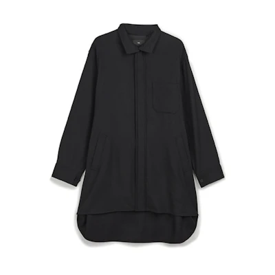 Y-3 Unisex Mid-Length Solid Color Trench Coat IL2156