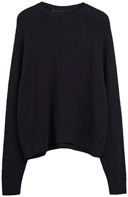 Y-3 Unisex Baju Sweater Leher Bulat Hitam. H63087 Order Y-3 Unisex Baju Sweater Leher Bulat Hitam. H63087