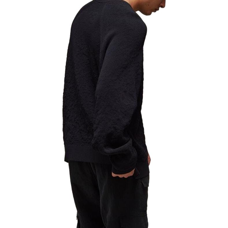 Details for Y-3 Unisex Baju Sweater Leher Bulat Hitam. H63087