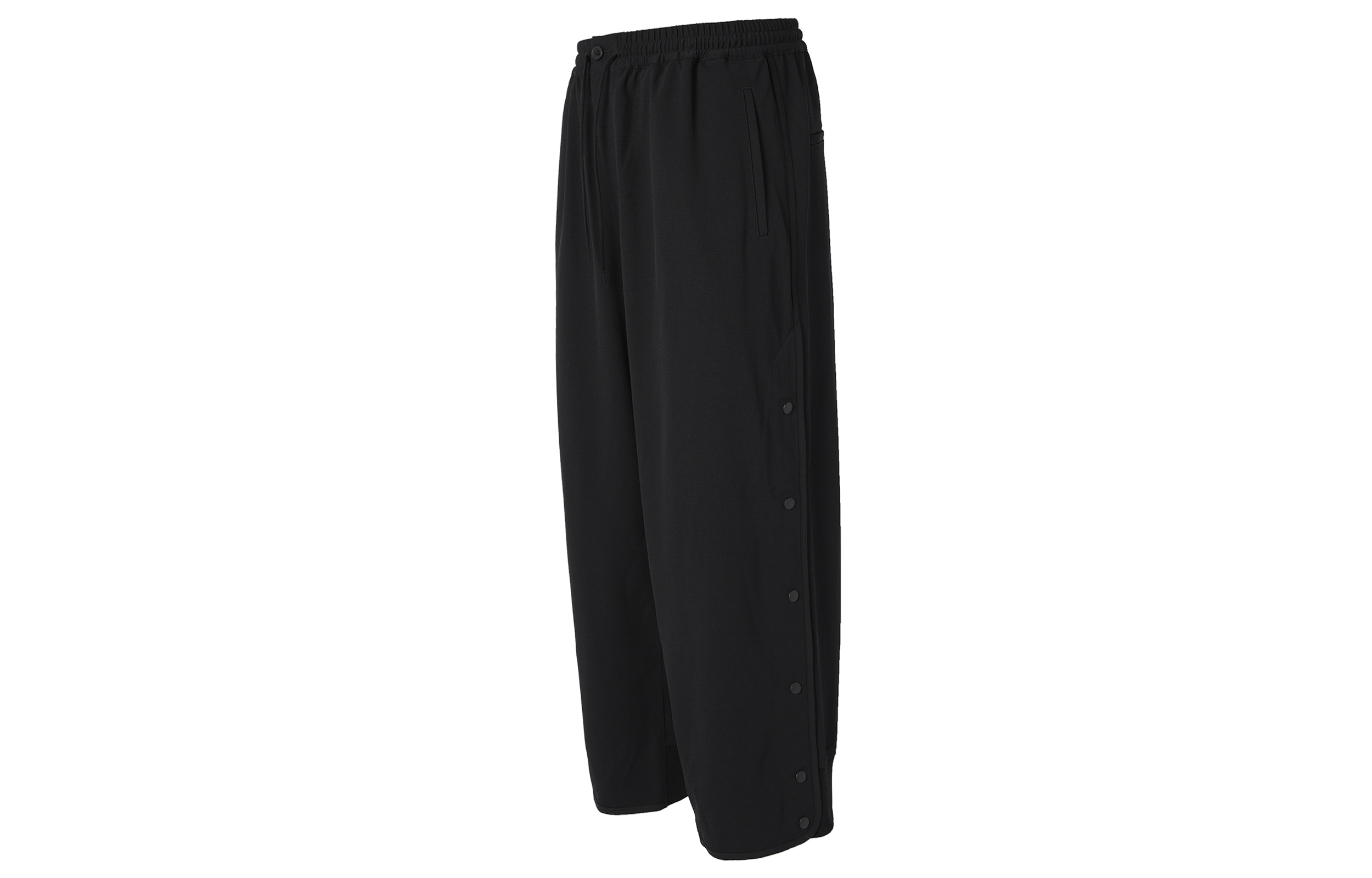 Lookbook Y-3 유니섹스 릴렉스 핏 블랙 버튼 팬츠 GK4364