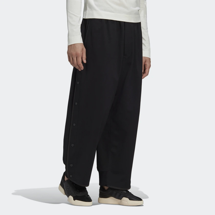 Sizing Y-3 유니섹스 릴렉스 핏 블랙 버튼 팬츠 GK4364