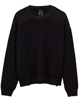 Y-3 Utility Crew Fall Winter Knit Sweater Black. 39-H63084 Y-3 Utility Crew Fall Winter Knit Sweater Black. 39-H63084