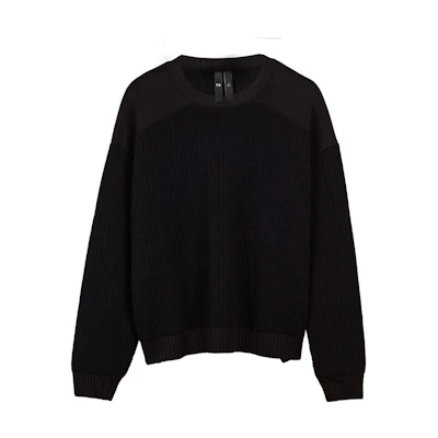 Y-3 Utility Crew Fall Winter Knit Sweater Black. 39-H63084
