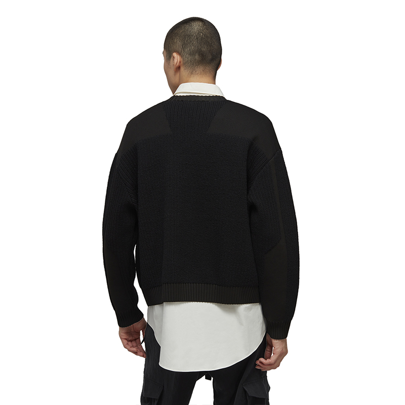 Lookbook Y-3 Utility Crew Sweater Musim Luruh & Sejuk Hitam. 39-H63084