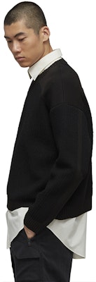 Y-3 Utility Crew Sweater Musim Luruh & Sejuk Hitam. 39-H63084 Shop Y-3 Utility Crew Sweater Musim Luruh & Sejuk Hitam. 39-H63084