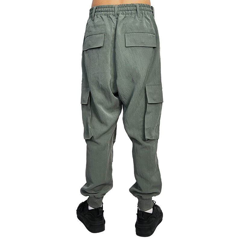 Shop Y-3 工裝束口休閒運動長褲 綠色 IP7947