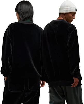 Y-3 Velvet Crew Minimalist Pullover Sweatshirt Unisex Black IL2146 Shop Y-3 Velvet Crew Minimalist Pullover Sweatshirt Unisex Black IL2146