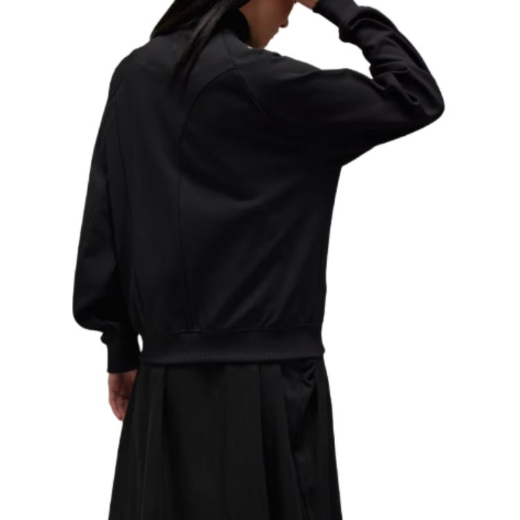 Sizing Y-3 W Track Jacket Black  Zipper Stand Collar Long Sleeve Outerwear JD9793