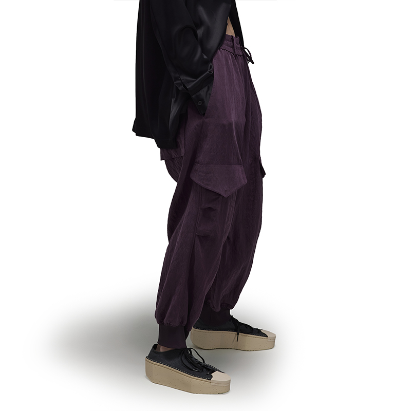 Purchase Y-3 W 斜紋布工裝慢跑褲 經典紫色 男女款 IP7924