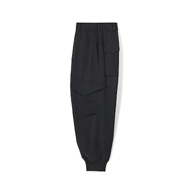 Y-3 W Twill Cargo Pants Loose Fit Casual Trousers Black IP7923