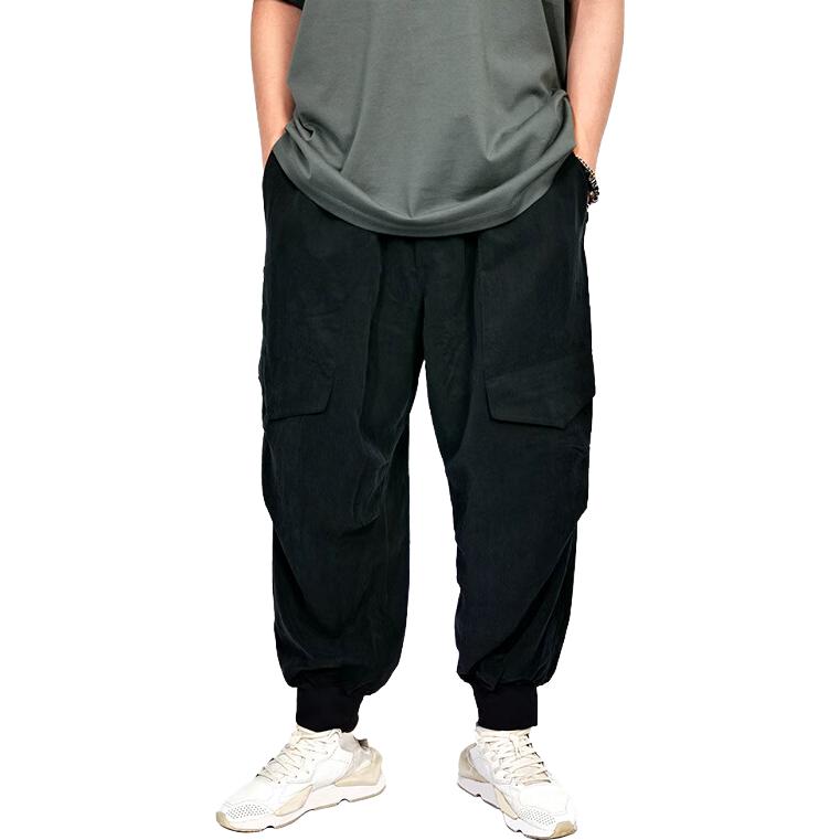 Lookbook Y-3 W Twill Cargo Pants Seluar Kasual Potongan Longgar Hitam. IP7923