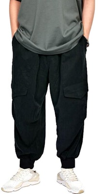 Y-3 W Twill Cargo Pants Seluar Kasual Potongan Longgar Hitam. IP7923 Lookbook Y-3 W Twill Cargo Pants Seluar Kasual Potongan Longgar Hitam. IP7923