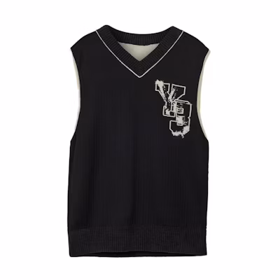 Y-3 WF23 V-Neck Knit Vest Unisex Black IL4619