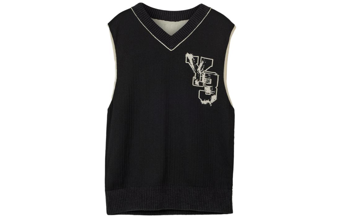 Order Chaleco de Punto Negro Unisex Y-3 WF23 Escote en V IL4619