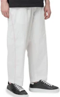 Shop Y-3 白色彈性腰休閒運動長褲 DY7309