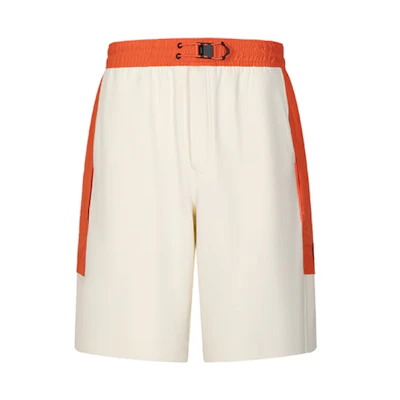 Y-3 White Logo Shorts Casual Straight-Cut Knee-Length Pants HZ8815