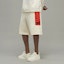 Shop Y-3 White Logo Shorts Casual Straight-Cut Knee-Length Pants HZ8815
