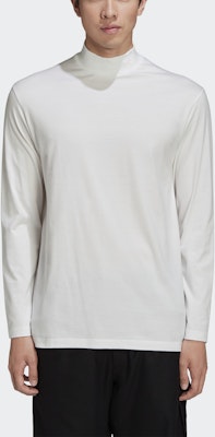 Y-3 メンズ ホワイト ミニマリスト ロングスリーブ カジュアル Tシャツ GK4496 Shop Y-3 メンズ ホワイト ミニマリスト ロングスリーブ カジュアル Tシャツ GK4496