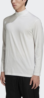 Y-3 メンズ ホワイト ミニマリスト ロングスリーブ カジュアル Tシャツ GK4496 Purchase Y-3 メンズ ホワイト ミニマリスト ロングスリーブ カジュアル Tシャツ GK4496