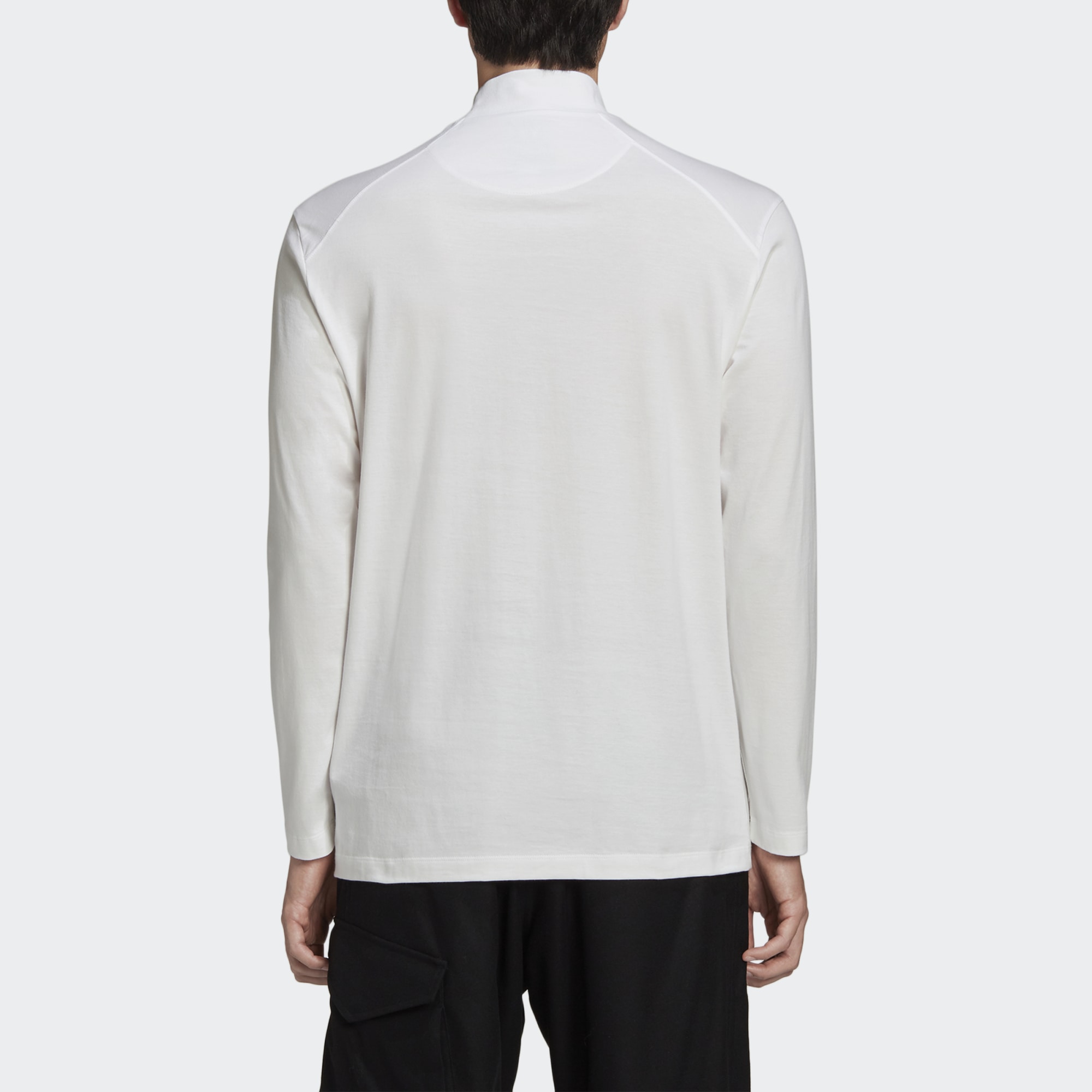Sizing Y-3 メンズ ホワイト ミニマリスト ロングスリーブ カジュアル Tシャツ GK4496