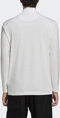 Y-3 メンズ ホワイト ミニマリスト ロングスリーブ カジュアル Tシャツ GK4496 Sizing Y-3 メンズ ホワイト ミニマリスト ロングスリーブ カジュアル Tシャツ GK4496
