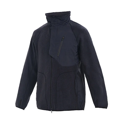 Y-3 Wool Stand Collar Straight-Cut Jacket Men’s Grey GK4376