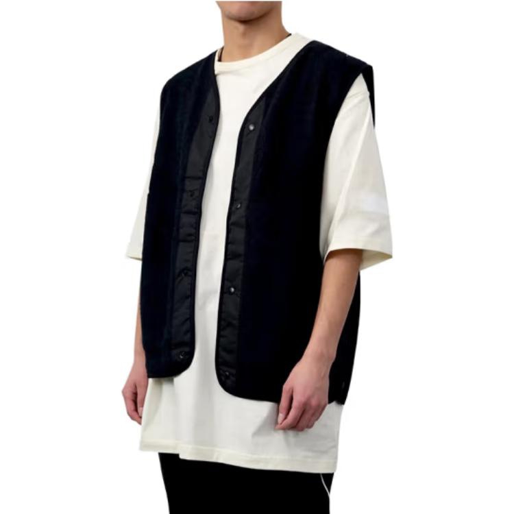 Shop Y-3 Wool Travel Vest Black - Gaya Kasual H63022