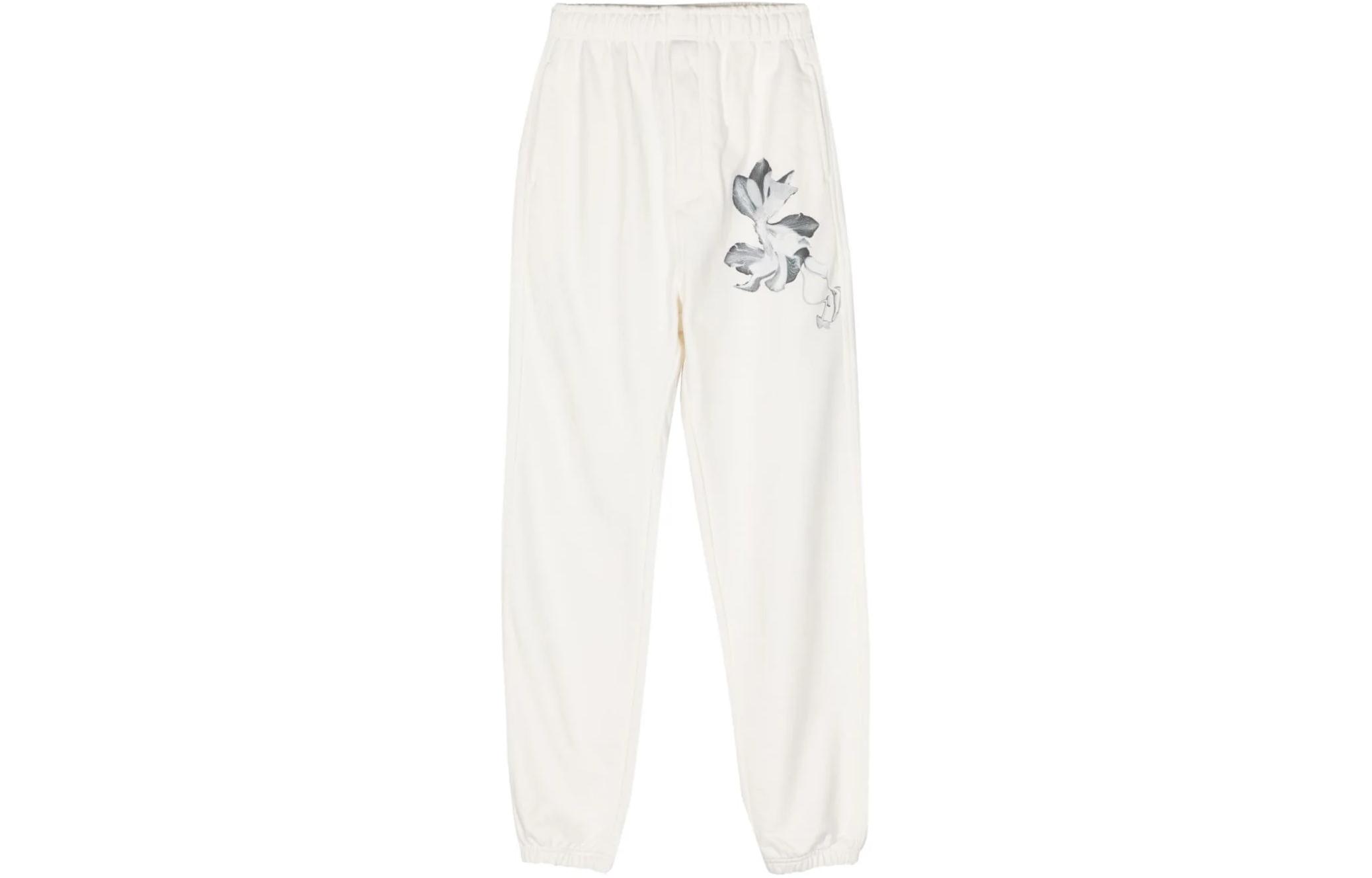 Y-3 x adidas  White Elastic Waist Relaxed Fit Casual Pants. IV7725