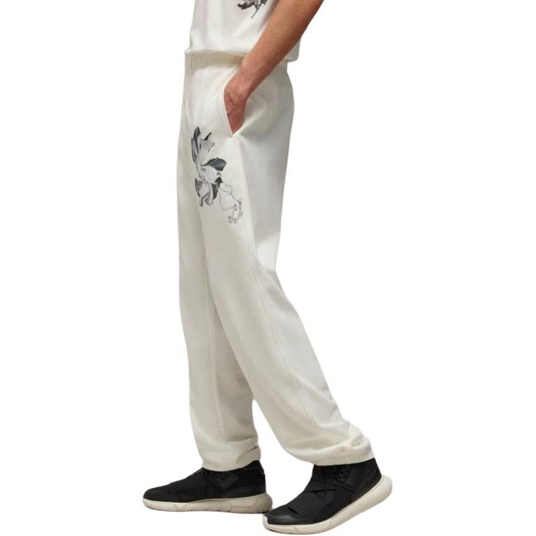 Details for Y-3 x adidas Celana Santai Fit Longgar Pinggang Elastis Putih. IV7725