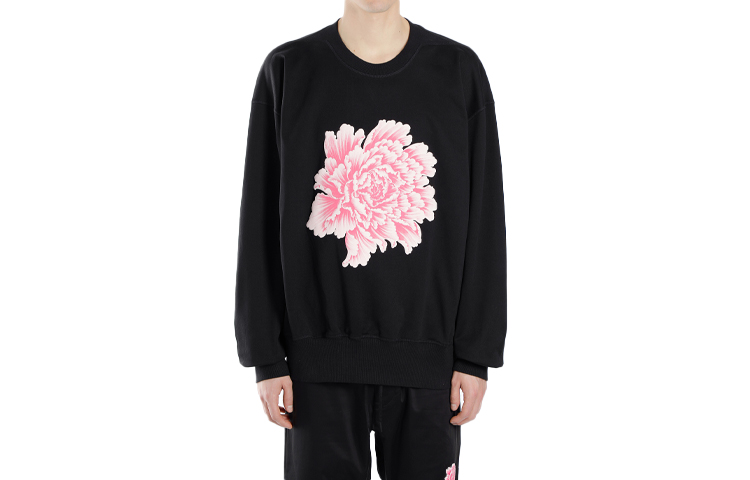 Y-3 James Harden Capsule Floral Crewneck Sweatshirt Unisex Black DN8815