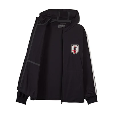 Y-3 JFA SS24 Black Three-Stripe Hoodie Jacket Collaboration IW7385