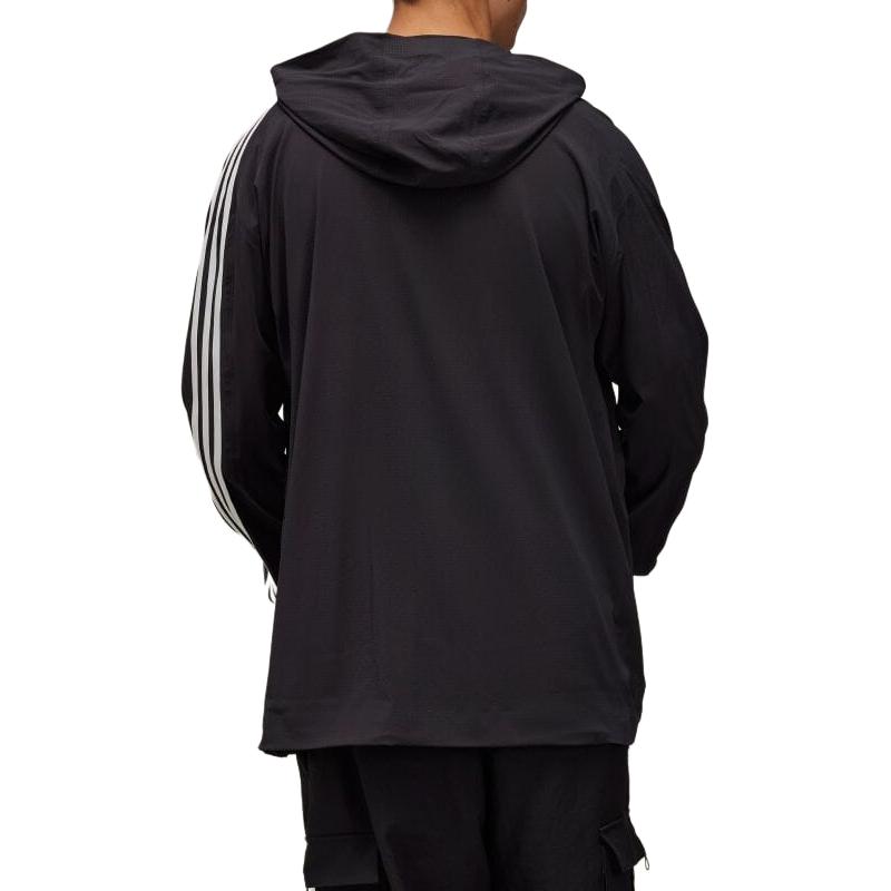Details for Y-3 x JFA SS24 Black Three-Stripe Hoodie Jacket Collaboration IW7385